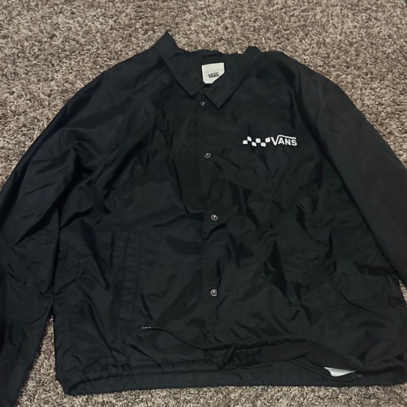 Vans Black Windbreaker Jacket for Boy - Picture 1 of 4